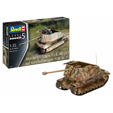 KIT PARA MONTAR REVELL TANQUE DE GUERRA MARDER I 1/35 245 PEÇAS REV 03292